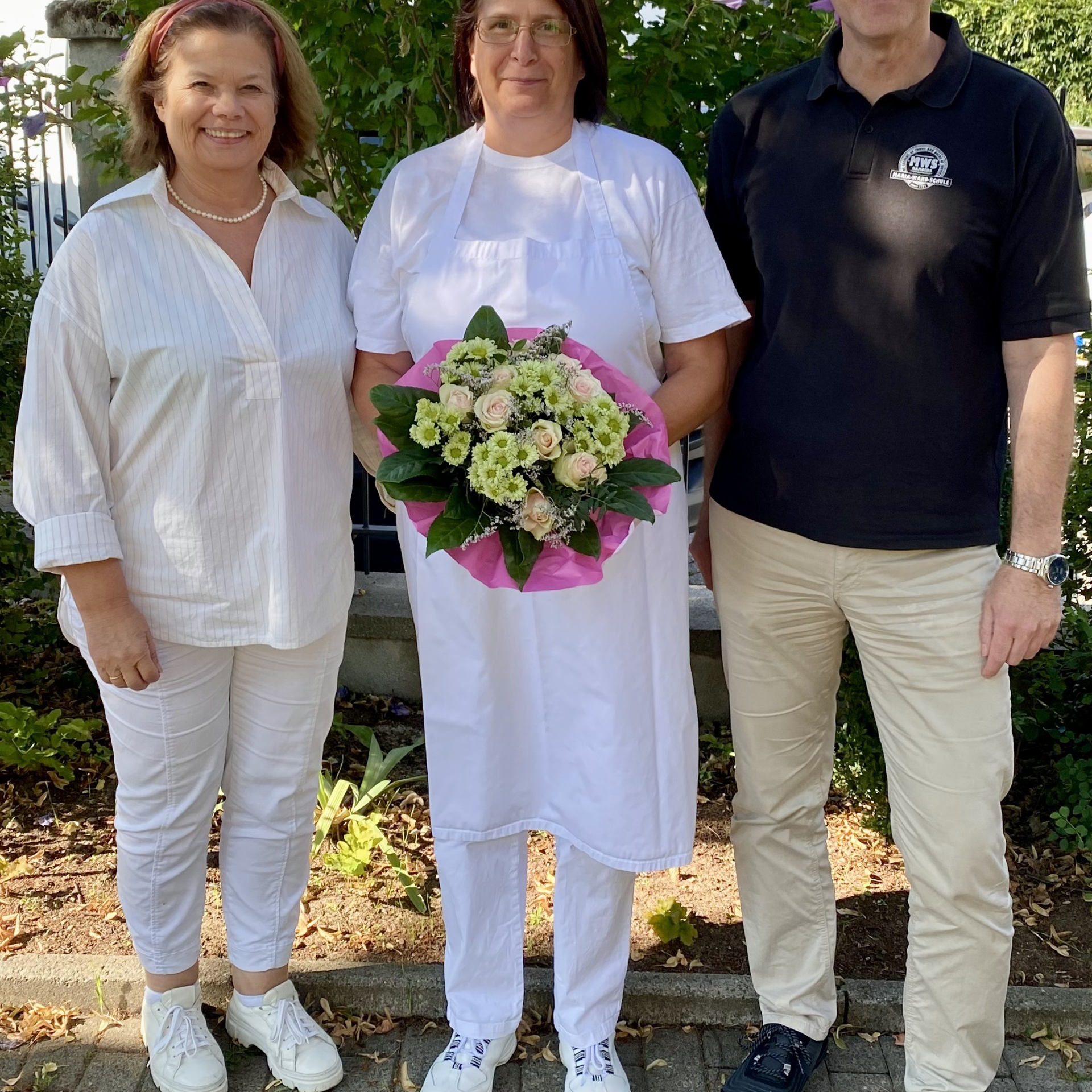 Frau Behütuns mit Frau Hauck und Herrn Reheuser